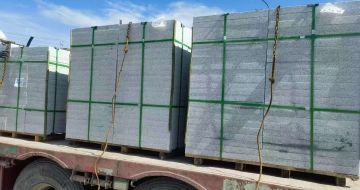 苏州 芝麻白花岗岩地铺石装车日常