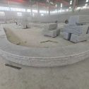 苏州 芝麻白异形坐凳，自然面光面弧形加工