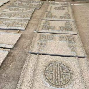 苏州 白麻花岗岩外墙立面雕刻板