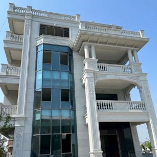 苏州 白麻花岗岩别墅外墙干挂效果展示