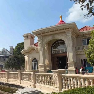 苏州 黄金麻花岗岩欧式别墅