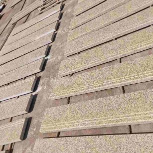 苏州 黄金麻花岗岩光面楼梯踏步