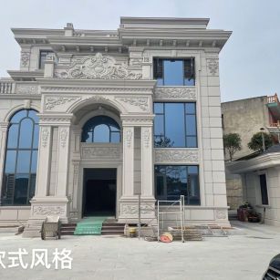 苏州 白麻花岗岩别墅外墙干挂