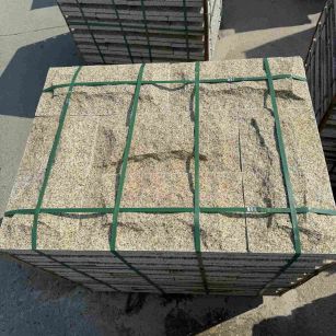 苏州 黄金麻花岗岩石材自然面蘑菇石成品