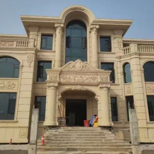 苏州 黄金麻花岗岩别墅外墙干挂