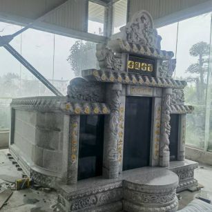 苏州 芝麻白墓碑效果展示图