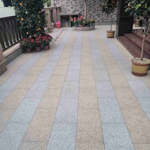 苏州 黄金麻白麻荔枝面庭院铺装展示