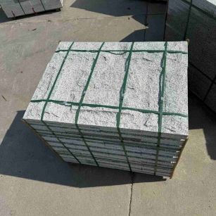 苏州 白麻花岗岩石材自然面蘑菇石成品