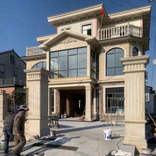 苏州 黄金麻花岗岩荔枝面别墅外墙干挂私家专属