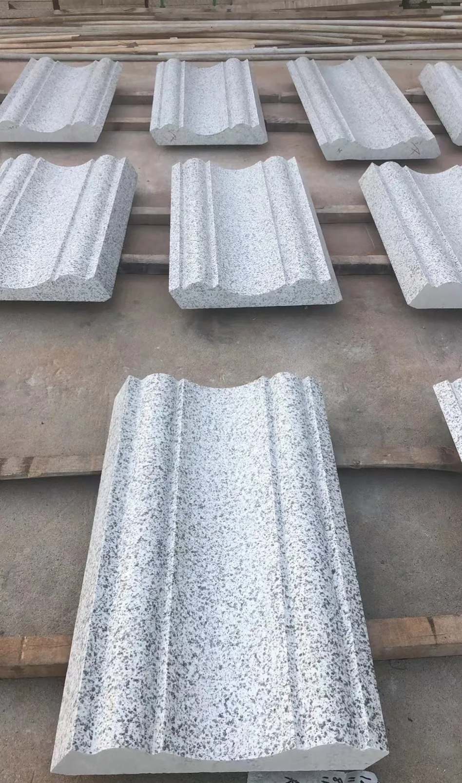 苏州 白麻花岗岩光面别墅线条