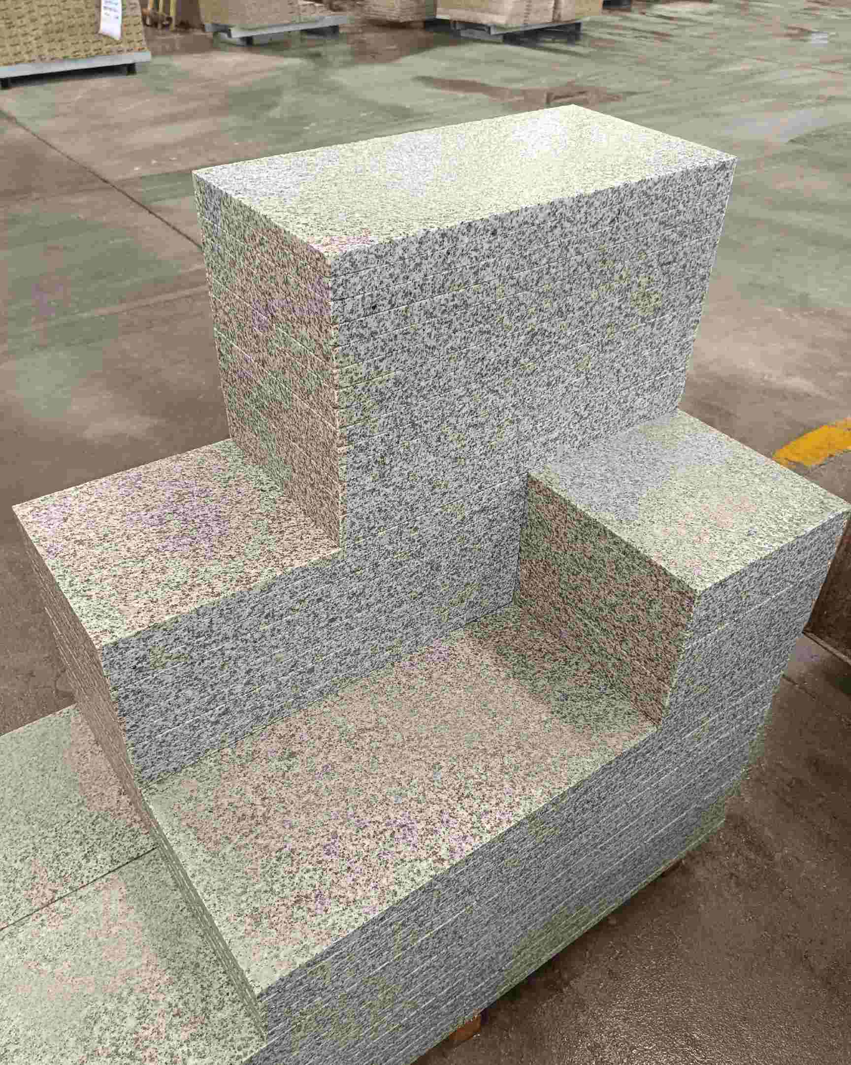 苏州 白麻花岗岩荔枝面地铺石