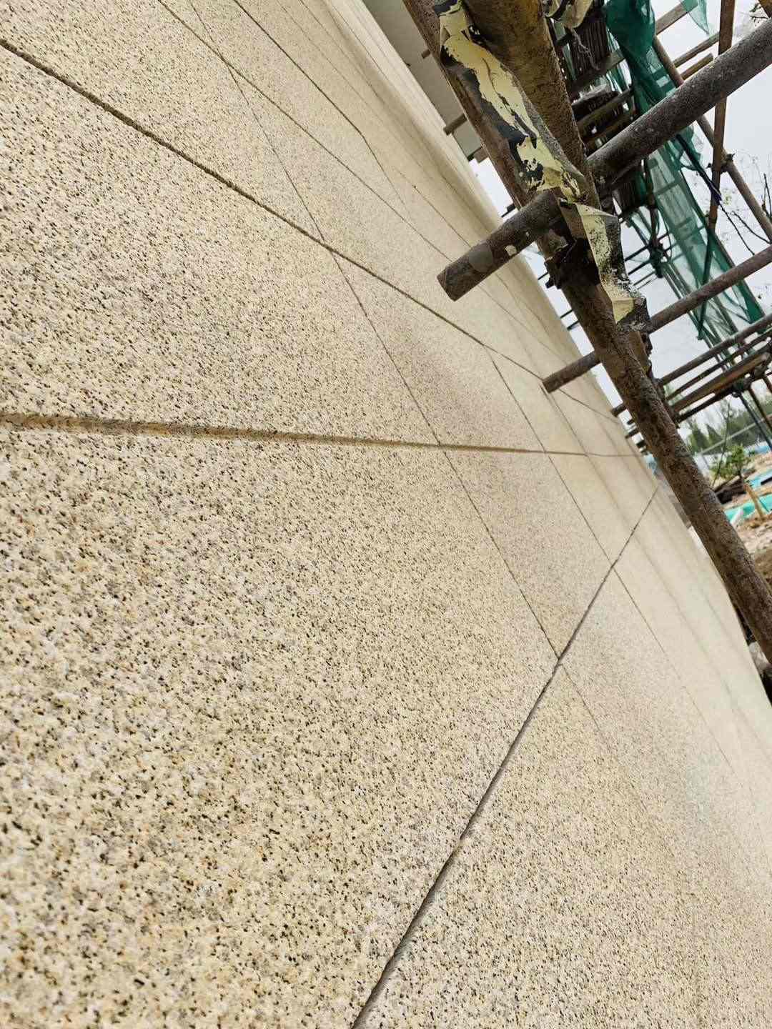 苏州 黄金麻花岗岩荔枝面外墙干挂石材效果示例