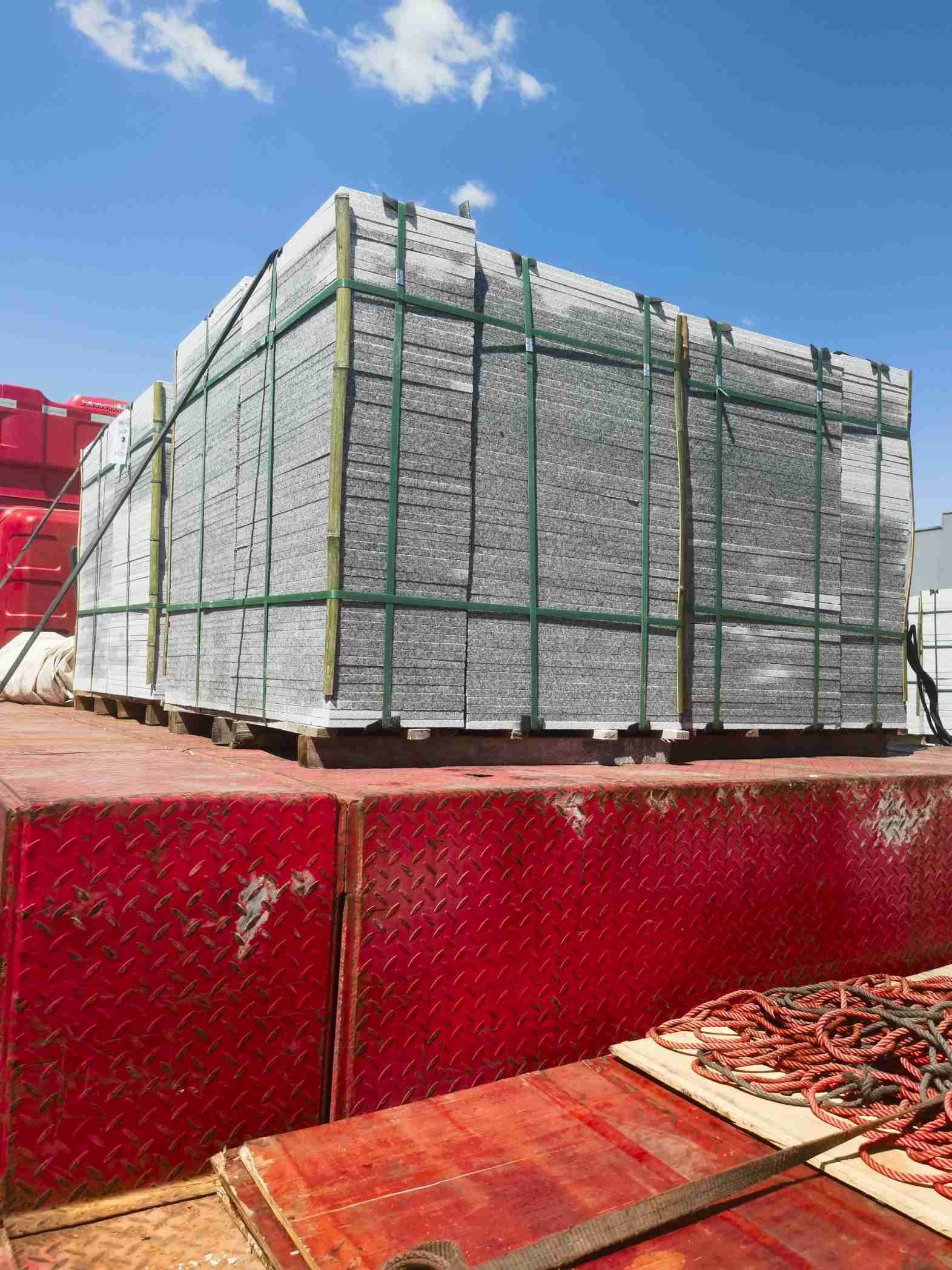 苏州 芝麻白火烧规格板地铺石300*600/600*600