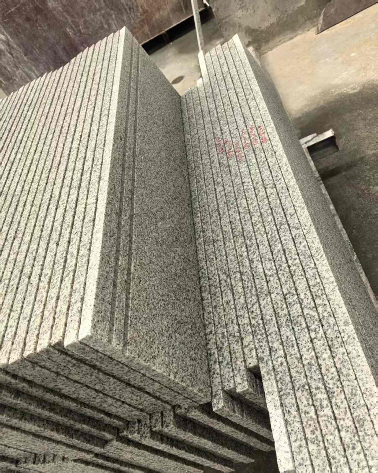 苏州 白麻荔枝面花岗岩楼梯踏步